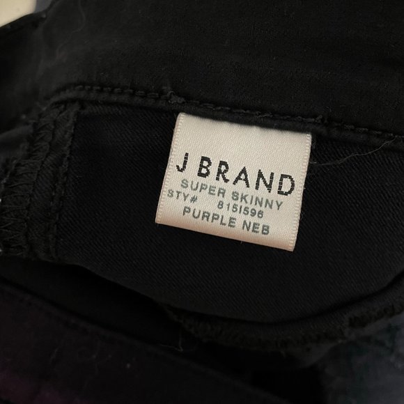 J Brand Purple Denim Super Skinny Jeans - Picture 9 of 10